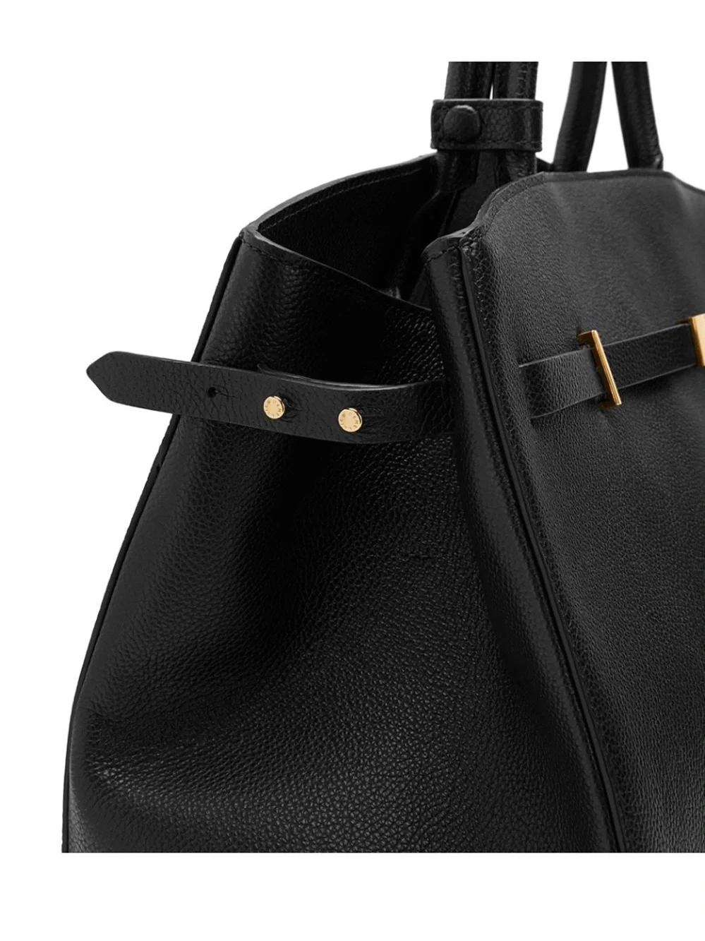 NWT DeMellier The Hudson Leather Tote Black